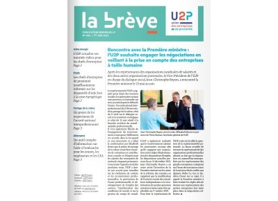 La brève de l'U2P du 1er juin