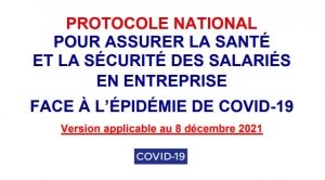 Un protocole sanitaire actualisé au 8 décembre 2021
