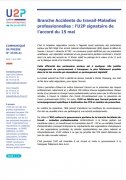 Branche Accidents du travail-Maladies professionnelles : l’U2P signataire de l’accord du 15 mai