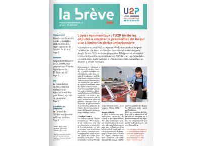 La brève de l'U2P du 15 juin