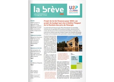 La brève de l'U2P du 1er octobre