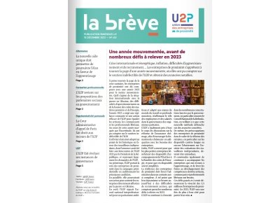 La brève de l'U2P du 15 décembre