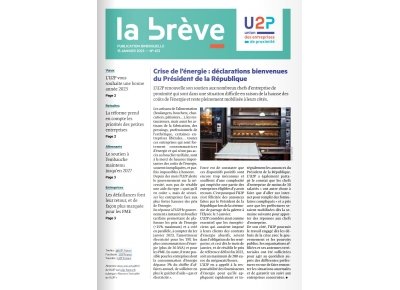 La brève de l'U2P du 15 janvier