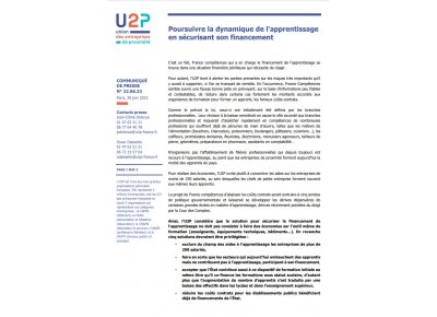 Poursuivre la dynamique de l’apprentissage en sécurisant son financement