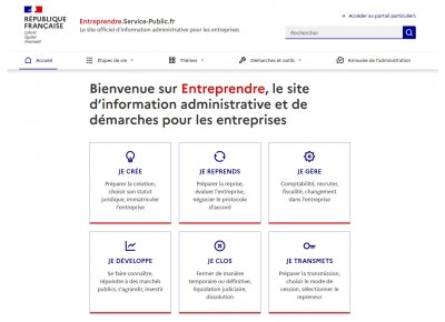 Le gouvernement lance le nouveau site de référence à destination des créateurs et des chefs d'entreprise
