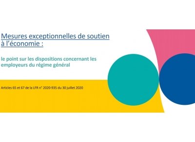 Mesures exceptionnelles de soutien à l’économie - Retour sur le Webinaire coanimé avec l'URSSAF